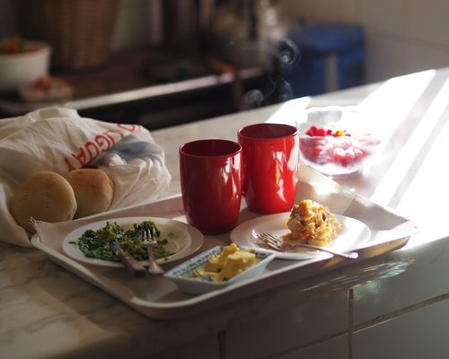 home breakfast in Chile with simple food